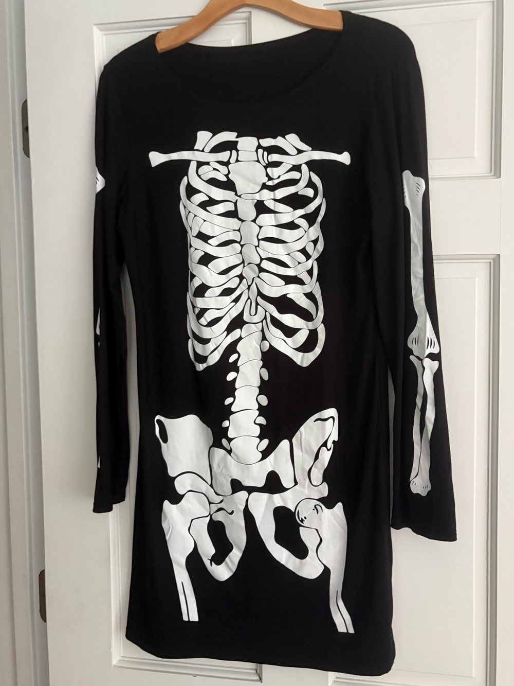 Halloween Skeleton Dress Costume L